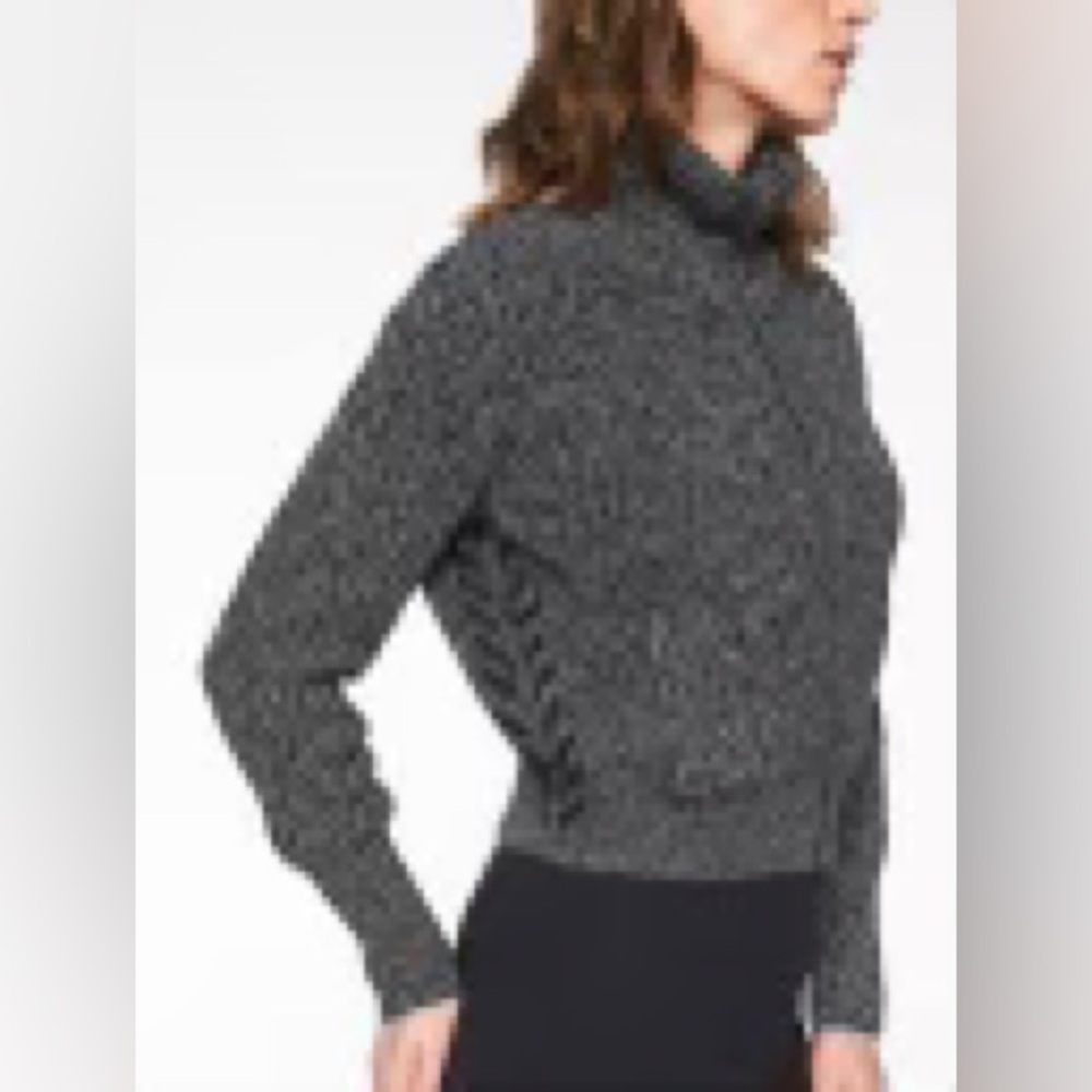 Athleta Swiss Vale Bomber Sweater - full zip